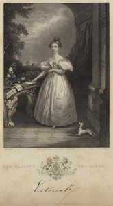 Portræt af dronning Victoria af English School