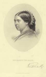 Portræt af dronning Victoria af English School
