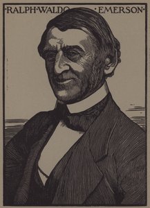 Portræt af Ralph Waldo Emerson af English School