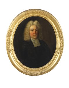 Portræt af pastor Joseph Cookson, begyndelsen af det 18. århundrede (olie på lærred) af English School
