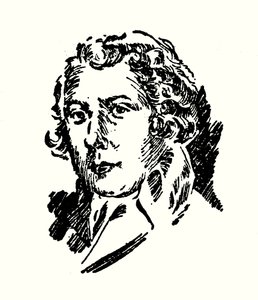 Portræt af Richard Brinsley Sheridan (litografi) af English School