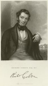 Portræt af Richard Cobden af English School