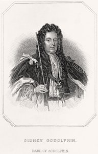 Portræt af Sidney Godolphin, jarl af Godolphin, 1835 af English School