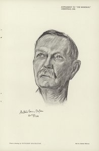 Portræt af Sir Arthur Conan Doyle