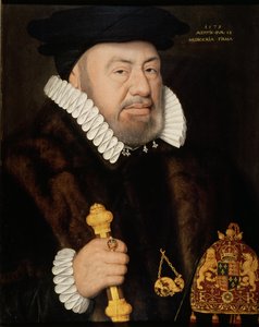 Portræt af Sir Nicholas Bacon (1509-79) 1579