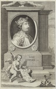 Portræt af Stephen af England af English School