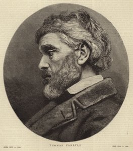 Portræt af Thomas Carlyle af English School
