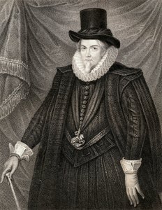 Portræt af Thomas Cecil, 1. jarl af Exeter, fra Lodges British Portraits, 1823