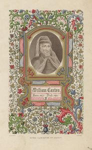 Portræt af William Caxton af English School