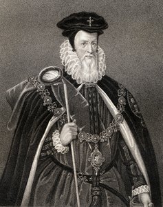 Portræt af William Cecil (1520-98) Lord Burghley, fra 