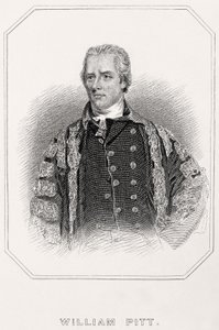 Portræt af William Pitt, 1835 af English School
