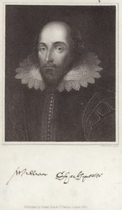 Portræt af William Shakespeare af English School