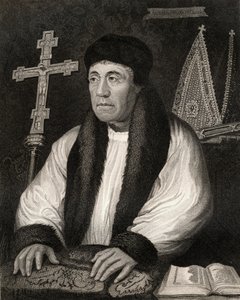 Portræt af William Warham (1450-1532), fra Lodges British Portraits, 1823