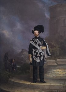 Portræt af en frimurerisk tempelridder, midten af det 19. århundrede af English School