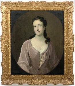 Portræt af en dame. traditionelt identificeret som fru Dorothy Smith, født Barret-Lennard af English School
