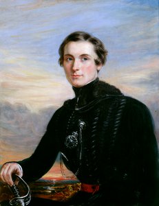 Porträt eines Offiziers von English School