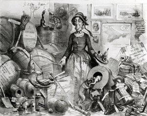 Portræt af den Celebrated Mis(s)-Management respektfuldt dedikeret til hendes beundrere, 1855 af English School