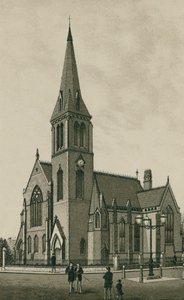 Presbyteriansk kirke, Ipswich (litografi) af English School