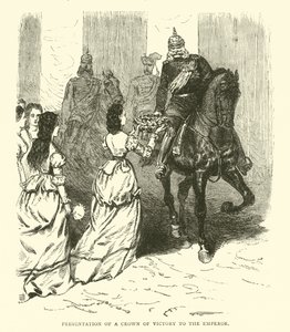 Præsentation af en sejrskrone til kejseren, marts 1871 af English School