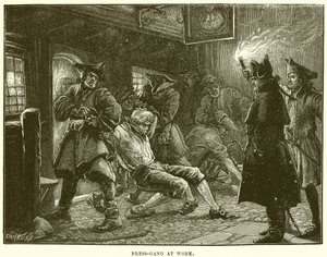 Presse-bande på arbejde af English School