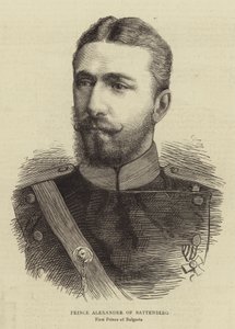 Prins Alexander af Battenberg (gravering) af English School