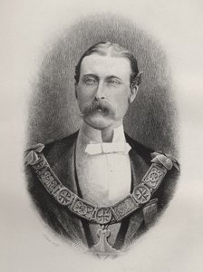 Prins Arthur William Patrick, hertug af Connaught og Strathearn, indgraveret af C. Laurie, fra 