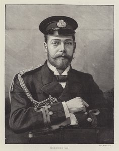Prins George af Wales (gravering) af English School