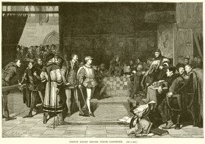 Prins Henrik før dommer Gascoigne af English School