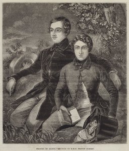 Prinser af Baden, fætre til HKH Prins Albert (gravering) af English School