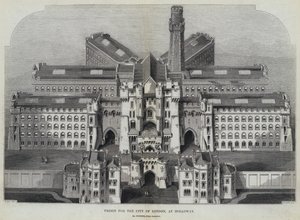 Fængsel for City of London, ved Holloway (gravering) af English School