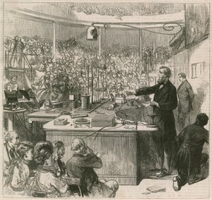 Professor Tyndall underviser ved den kongelige institution, 1870 af English School