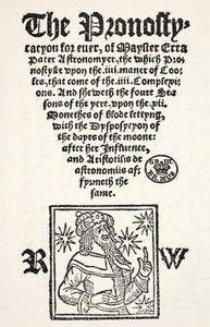 Prognostication for ever af Erra Pater, trykt af R. Wyer af English School