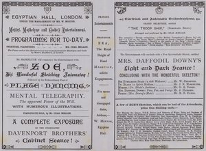 Program for The Egyptian Hall af English School