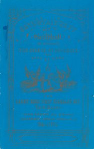 Program for middag i Guildhall, London, den 8. december 1852 af English School