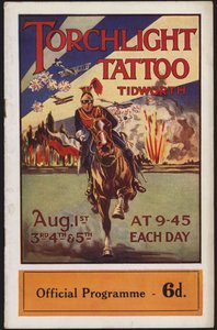 Program for Tidworth Torchlight Tattoo, Tidworth Park, Wiltshire af English School