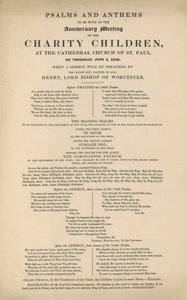 Program for salmer og hymner af English School