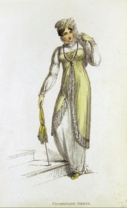 Promenadekjole, modetallerken fra Ackermann