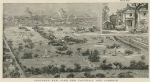 Foreslået ny park for Vauxhall og Lambeth af English School