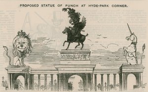 Vorgeschlagene Statue von Punch am Hyde Park Corner