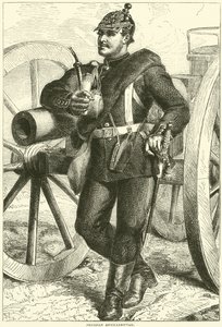 Preussisk artillerist, oktober 1870 af English School