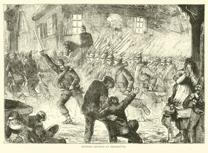 Preussisk fremrykning ved Gravelotte, august 1870 af English School
