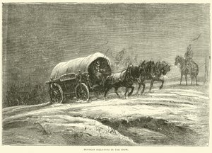 Preussisk feltpost i sneen, oktober 1870 af English School