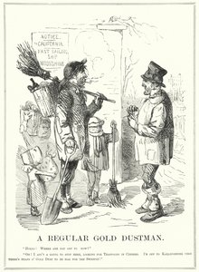 Punch tegneserie: A Regular Gold Dustman (gravering) af English School