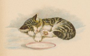 Pussy Cat (chromolitho) af English School