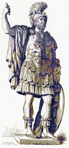 Pyrrhus, illustration fra History of Rome af Victor Duruy, udgivet 1884 (digitalt forbedret billede) af English School