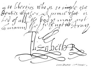 Dronning Elizabeth (2. eksempel) af English School