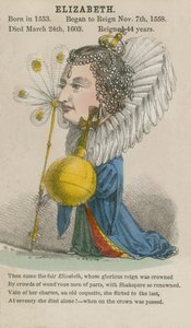 Dronning Elizabeth I (akvatint) af English School