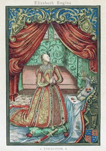 Königin Elisabeth I. beim Gebet, Frontispiz zu 