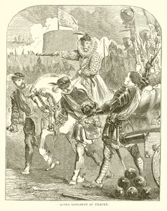 Dronning Elizabeth i Tilbury af English School
