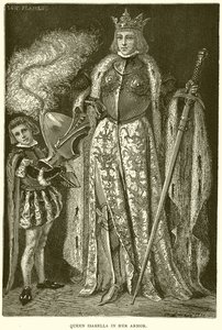 Dronning Isabella i sin rustning af English School